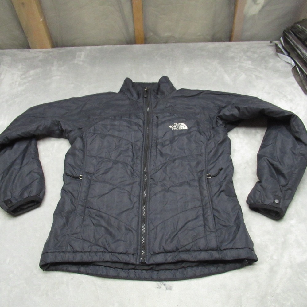 North Face Jacket Womens Small Black Insulated‎ Wind Rain Light Packable Puffer